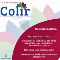 INSCRIÇÕES ABERTAS